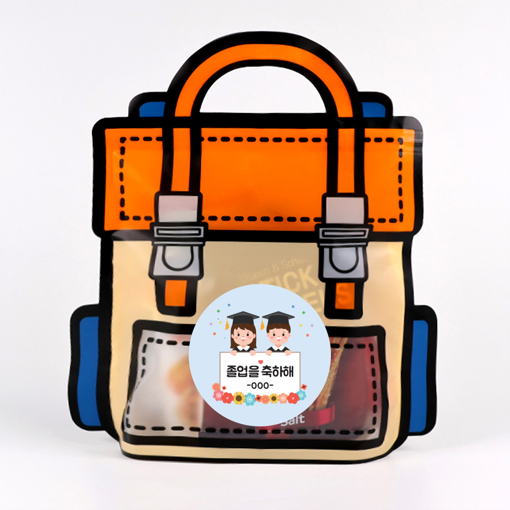 행사 음료+간식 선물 책가방지퍼백 EA04