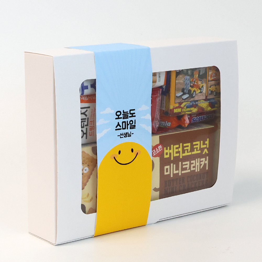 단체 행사 손잡이 레고 음료 간식 선물 박스 5호 BG05